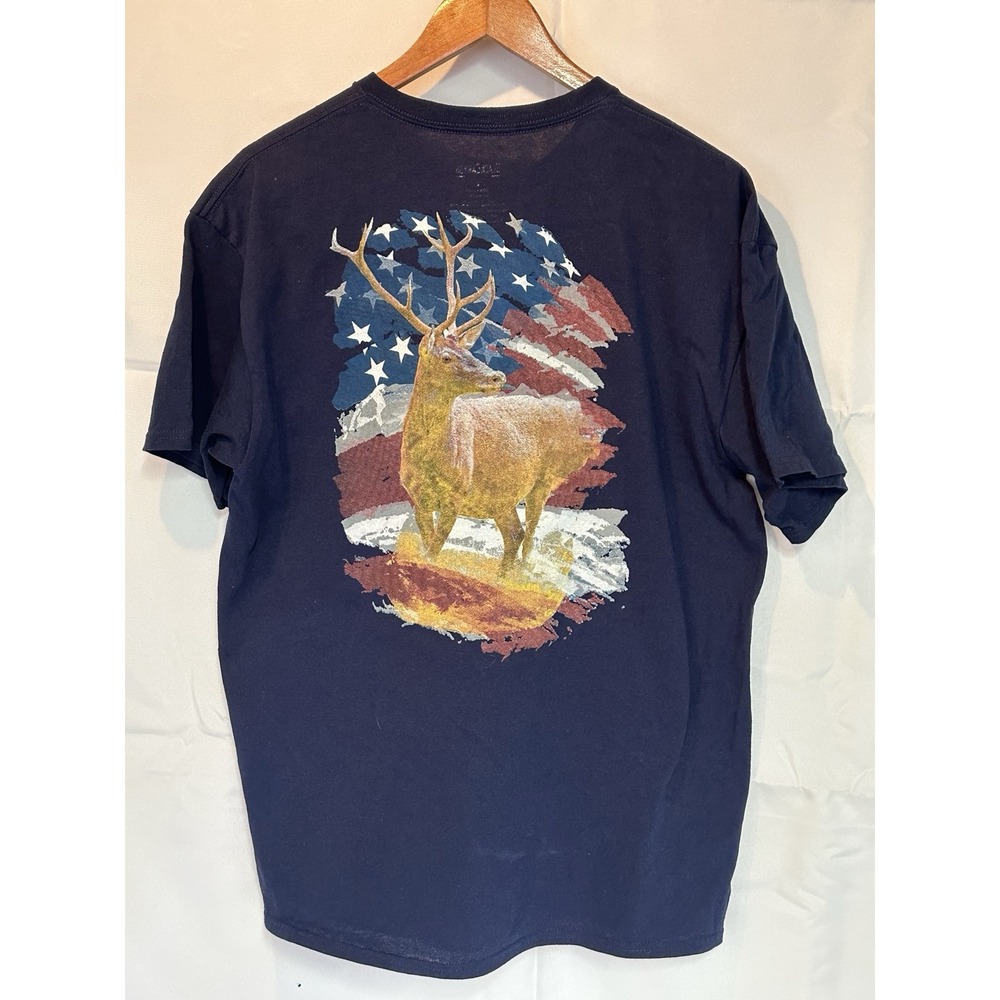 Black Canyon Men's American Deer T-shirt, Size L, Made In USA